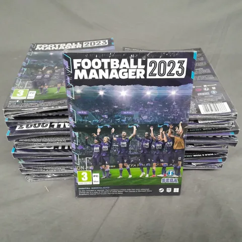 LOT OF 20 SEALED FOOTBALL MANAGER 2023 FOR PC/MAC