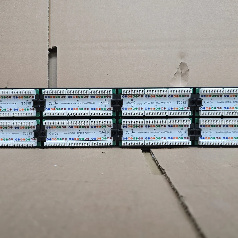 EXCEL 48-PORT CAT5E PATCH PANEL – 1U, 19-INCH RACK-MOUNT