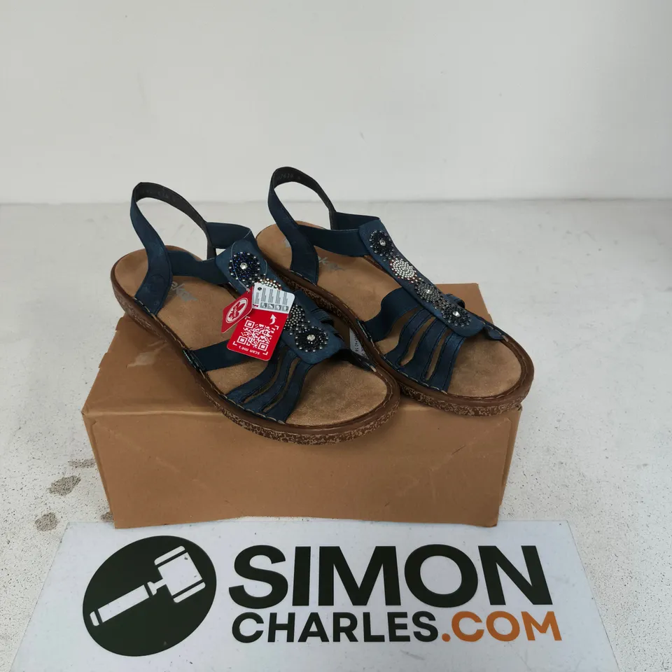 RIEKER ANTI STRESS SANDALS BLUE SIZE EU 42