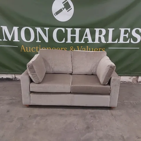 QUALITY DESIGNER VELVET UPHOLSTERED SOFA
