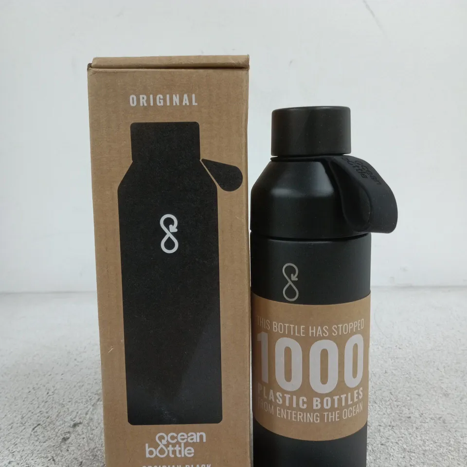 OCEAN BOTTLE OBSIDIAN BLACK 500ML REUSABLE BOTTLE