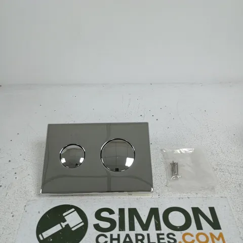 CHROME PNEUMATIC DUAL FLUSH PLATE FOR CONCEALED CISTERN