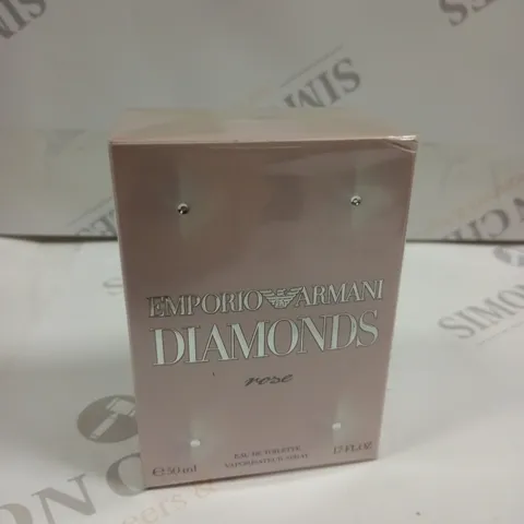 BOXED AND SEALED EMPORIO ARMANI DIAMONDS ROSE EAU DE TOILETTE 50ML