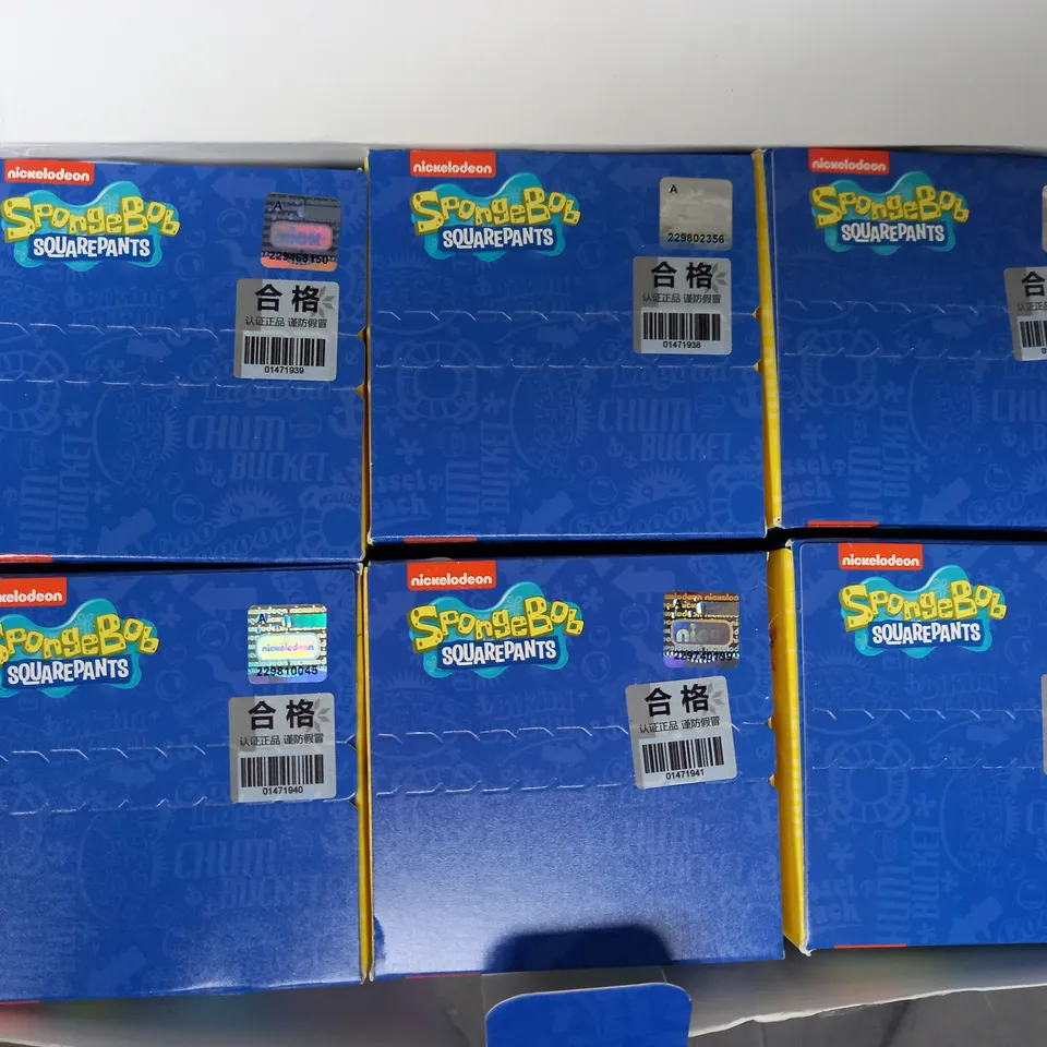 BOXED SPONGEBOB SQUAREPANTS SET OF 6 COLLECTIBLE JELLYFISH FIGURES