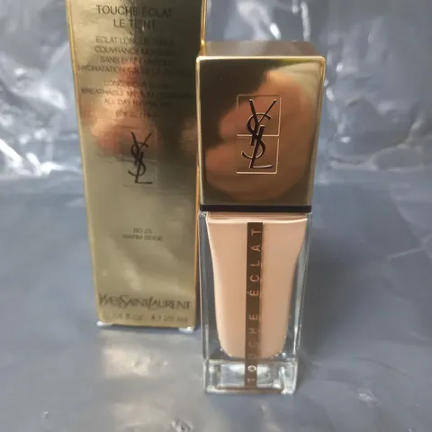YVES SAINT LAURENT TOUCHE ΓCLAT LE TEINT LONGWEAR FOUNDATION SHADE WARM BEIGE BD 25 25ML