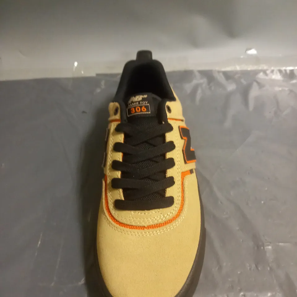 NEW BALANCE JAMIE FOY BLACK/TAN TRAINERS SIZE 8