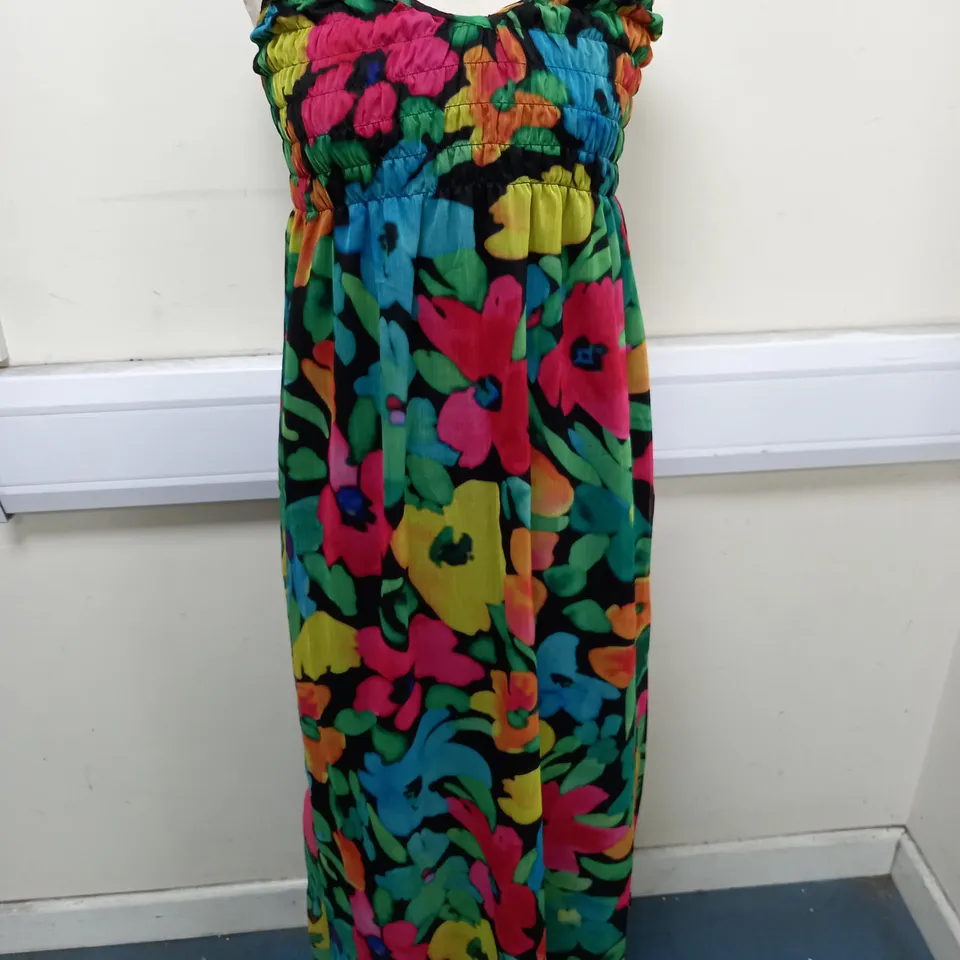 ASOS SOFT SHIRRED CAMI MIDI SUNDRESS - UK 4