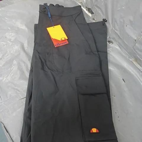 ELLESSE WOMEN'S SANZAN CARGO PANT - BLACK SIZE 10