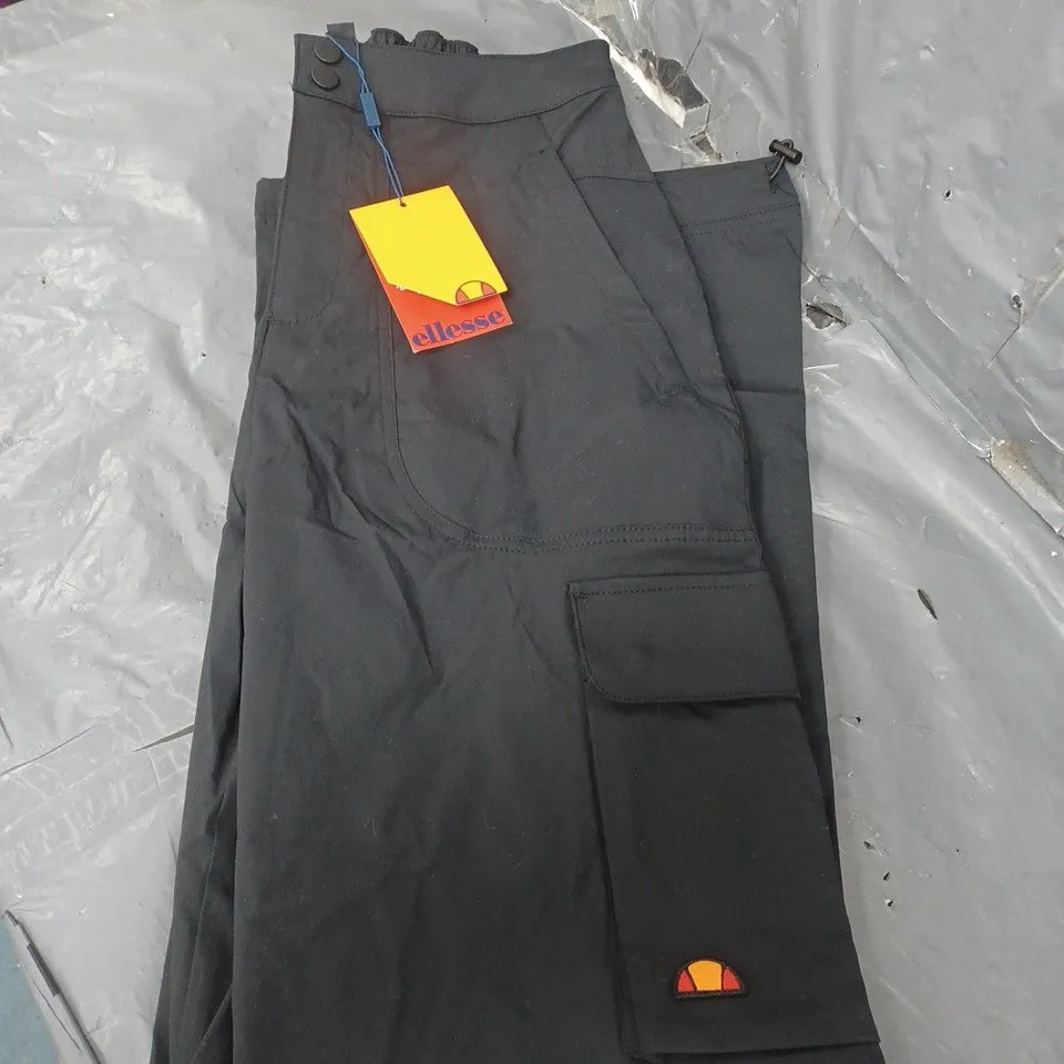 ELLESSE WOMEN'S SANZAN CARGO PANT - BLACK SIZE 10 RRP £45