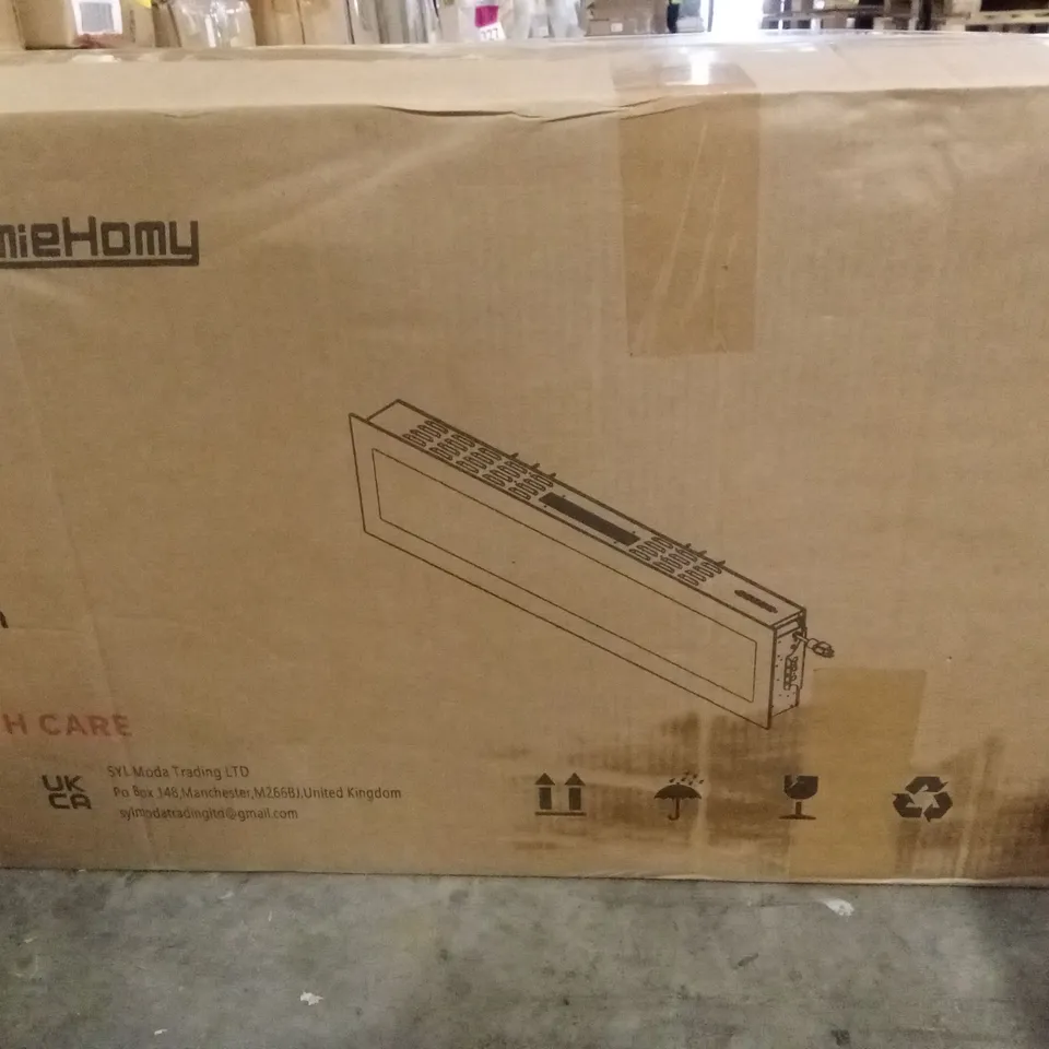 BOXED 60 INCH WALL MOUNTED ELECTRIC FIREPLACE