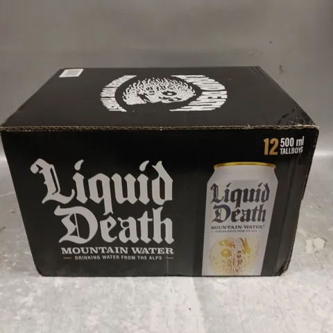 12 X LIQUID DEATH MOUNTAIN WATER DRINKS - 12 X 500ML