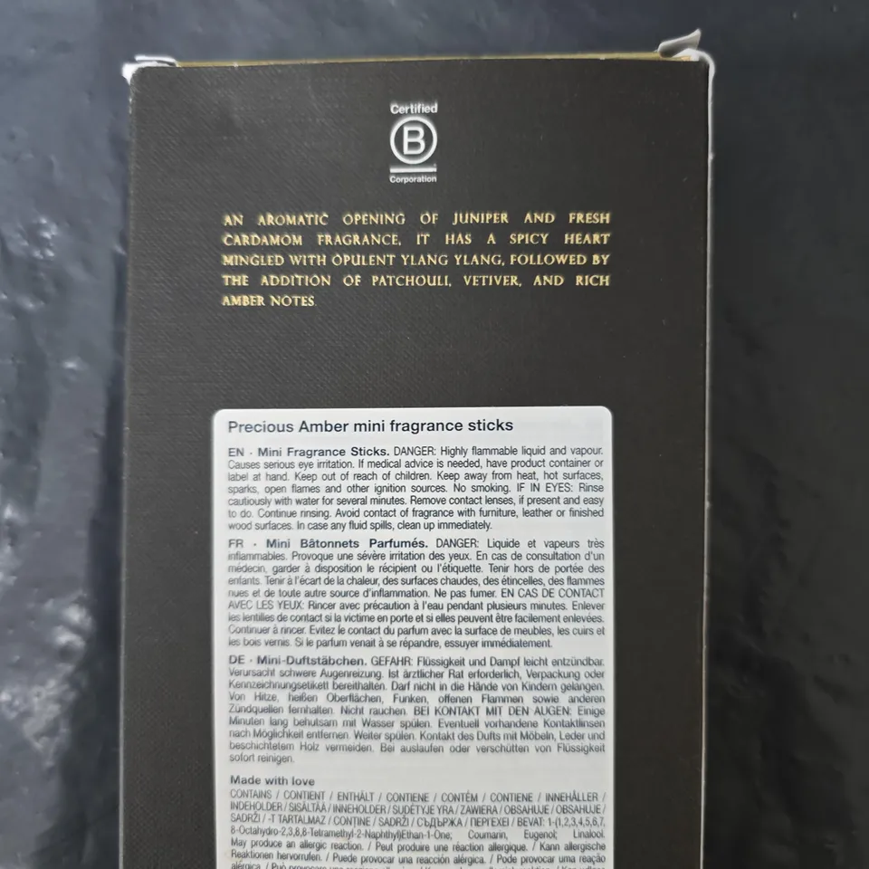 RITUALS PRECIOUS AMBER MINI FRAGRANCE STICKS – PRIVATE COLLECTION (BOXED)