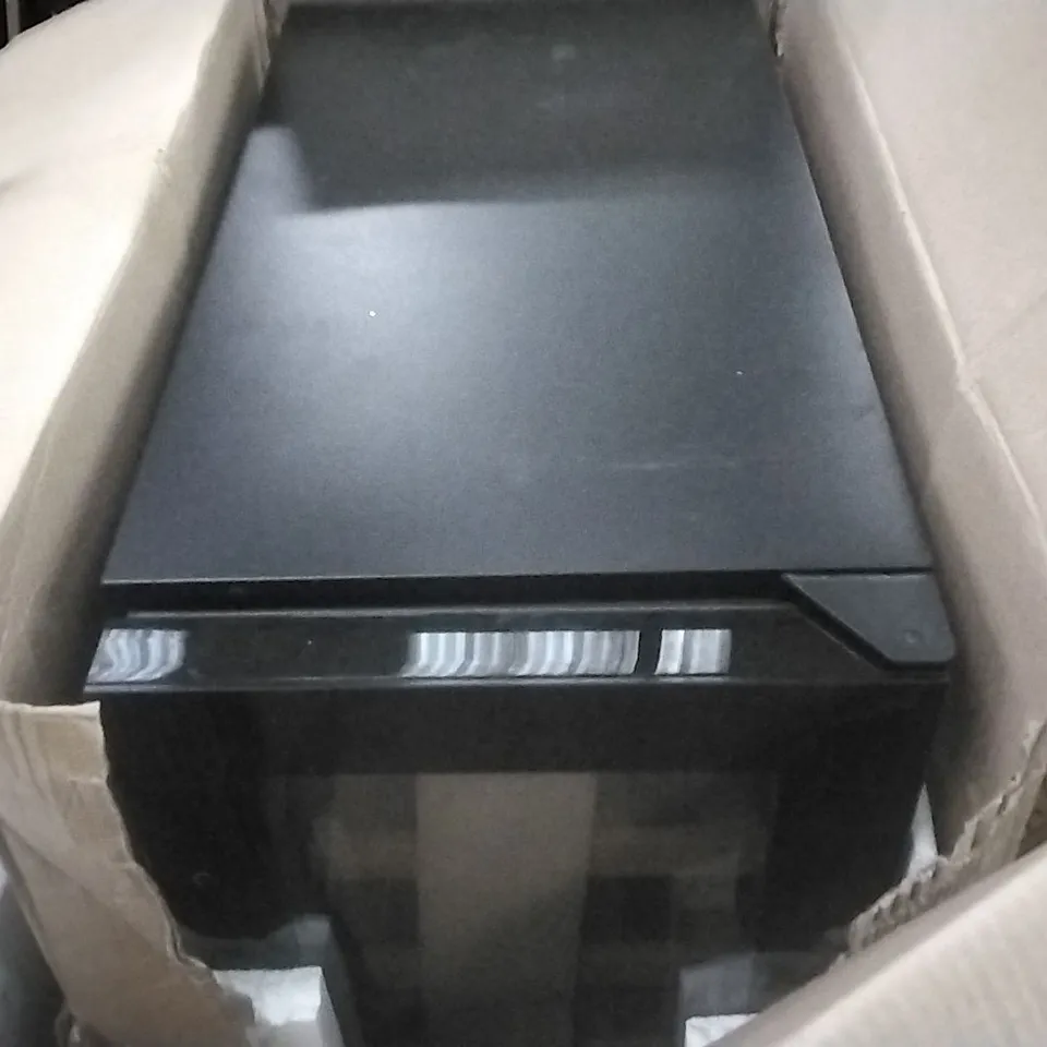 BOXED 30CM BLACK GLASS BUILT IN WINE COOLER