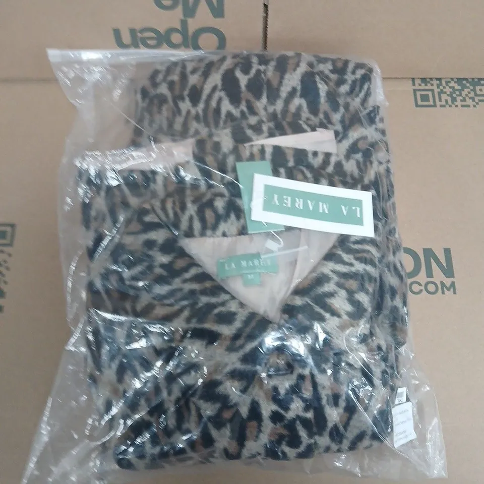 LARGE QUANTITY OF LA MAREE LEOPARD PRINT BUTTONED COAT