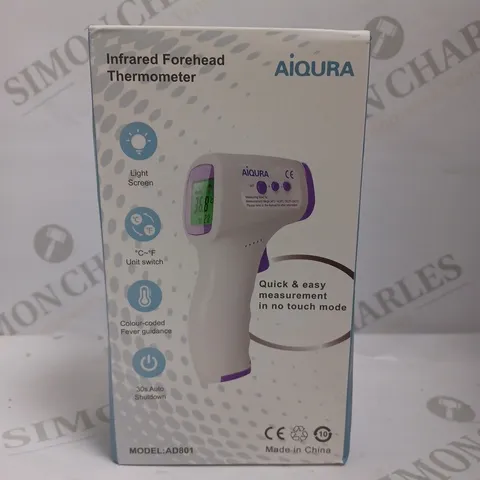 SEALED AIQURA INFRARED FOREHEAD THERMOMETER