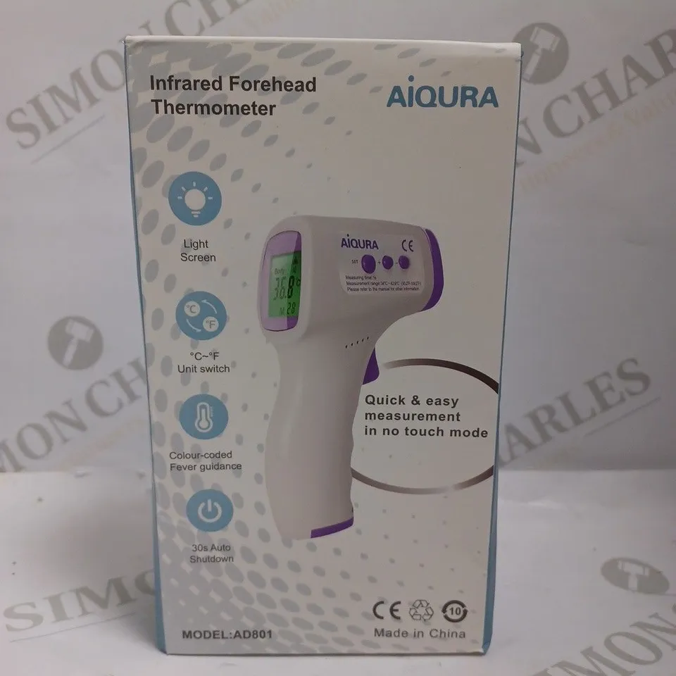 SEALED AIQURA INFRARED FOREHEAD THERMOMETER 