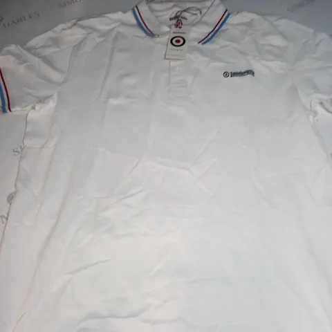 LAMBRETTA MENS TWIN TIPPED POLO SHIRT SIZE 3XL