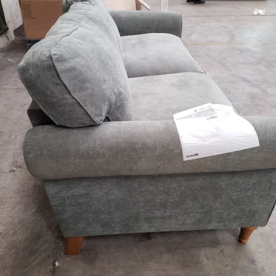 QUALITY DESIGNER 3 SEATER SOFA - GREY FABRIC