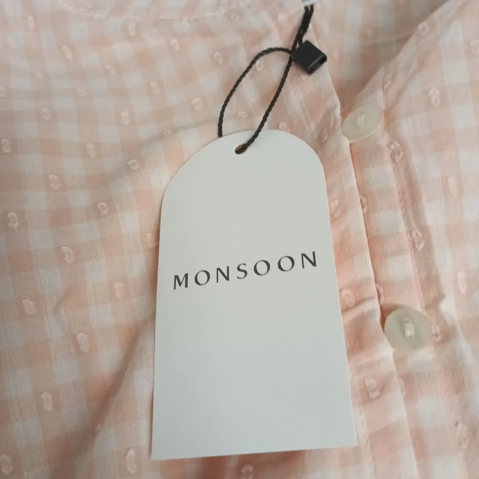 MONSOON WOMEN'S PEACH PINK BLOUSE, SIZE XXL