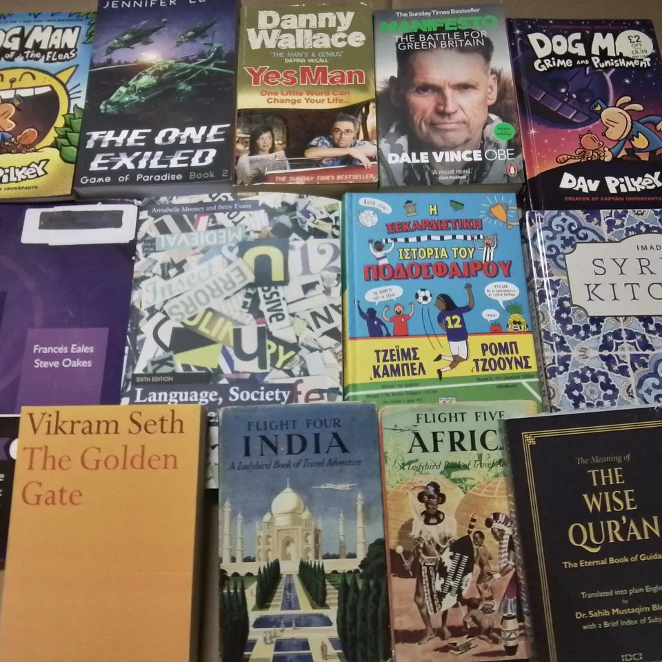 LARGE QUANTITY OF ASSORTED BOOKS TO INCLUDE THE GIRL WHO RODE THE UNICORN, ISLAMIC CONQUEST AND VARIOUS KIDS BOOKS
