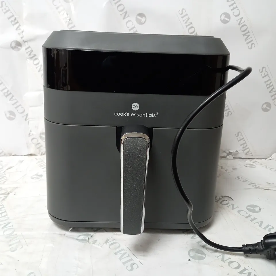 BOXED COOK'S ESSENTIALS 5.8L AIR FRYER IN SLATE GREY