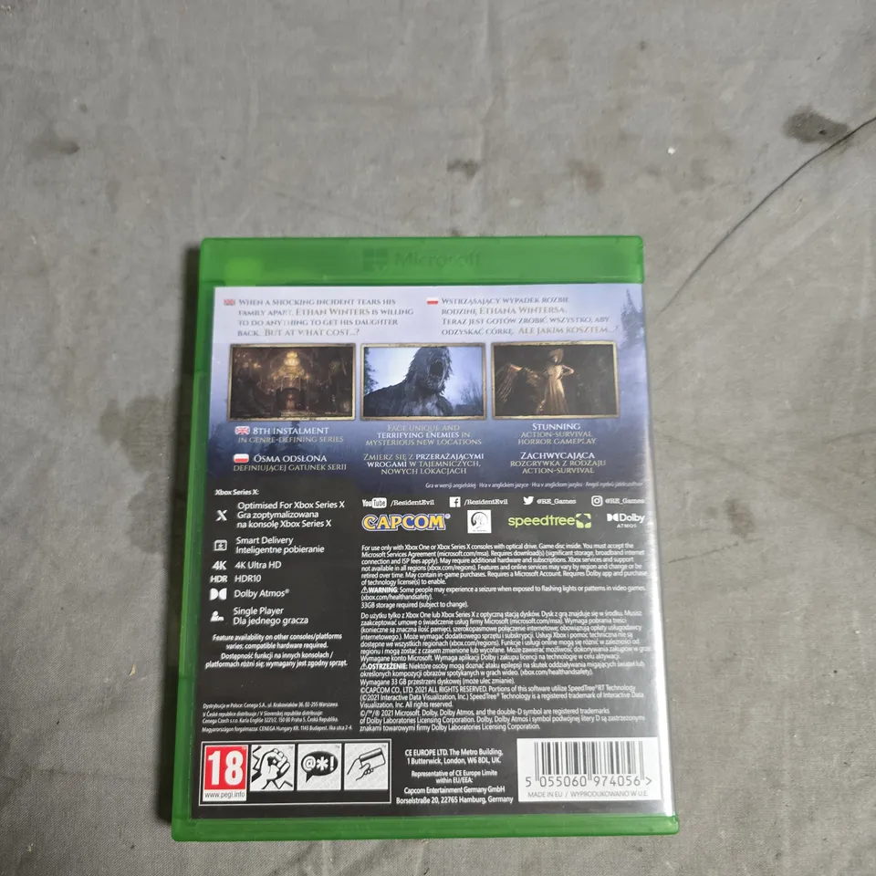 RESIDENT EVIL VILLAGE – XBOX SERIES X|S / XBOX ONE GAME