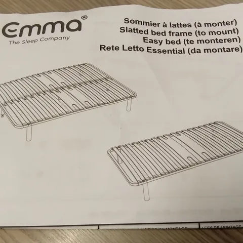 BRAND NEW BOXED EMMA SLATTED BED FRAME - 150 x 200 KING SIZE (1 BOX)