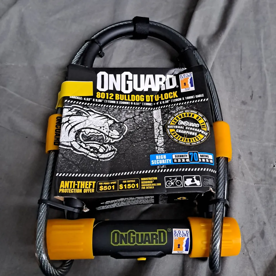 ONGUARD 8012 BULLDOG DT U-LOCK 