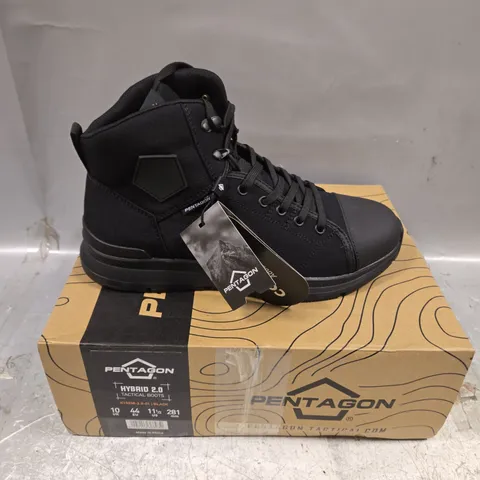 BOXED PAIR OF PENTAGON HYBRID 2.0 TACTICAL BOOTS - 10