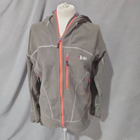RAB POLARTEC FLEECE JACKET – OLIVE/GREY, UK M