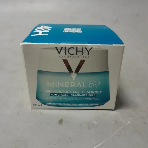 SEALED VICHY MINERAL 89 48H MOISTURE MATTE SORBET 50ML