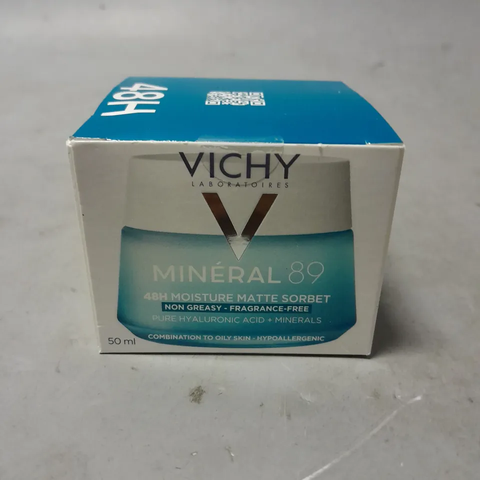 SEALED VICHY MINERAL 89 48H MOISTURE MATTE SORBET 50ML
