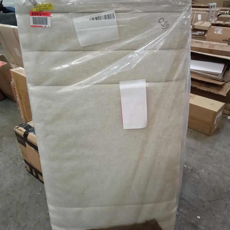 BEIGE UPHOLSTERED 4FT6" HEADBOARD