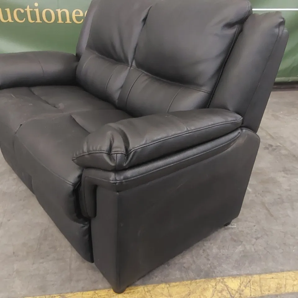 QUALITY DESIGNER FUAX LEATHER 2 SEATER SOFA