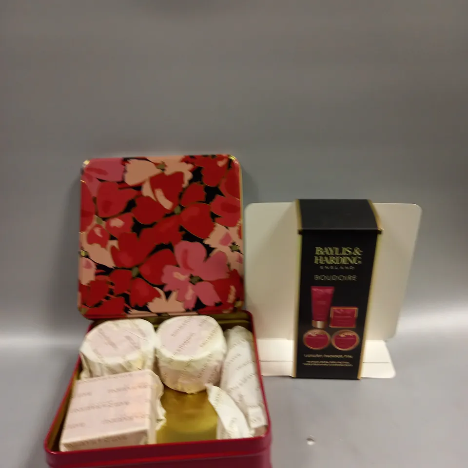 BAYLIS & HARDING BOUDOIRE LUXURY PAMPER TIN 