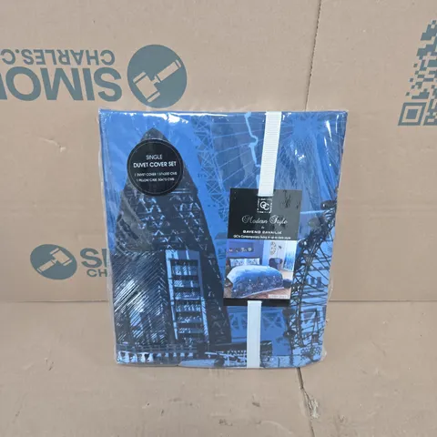 MODERN STYLE BY GAVENO CAVAILIA LONDON ZOOM SINGLE DUVET COVER SET