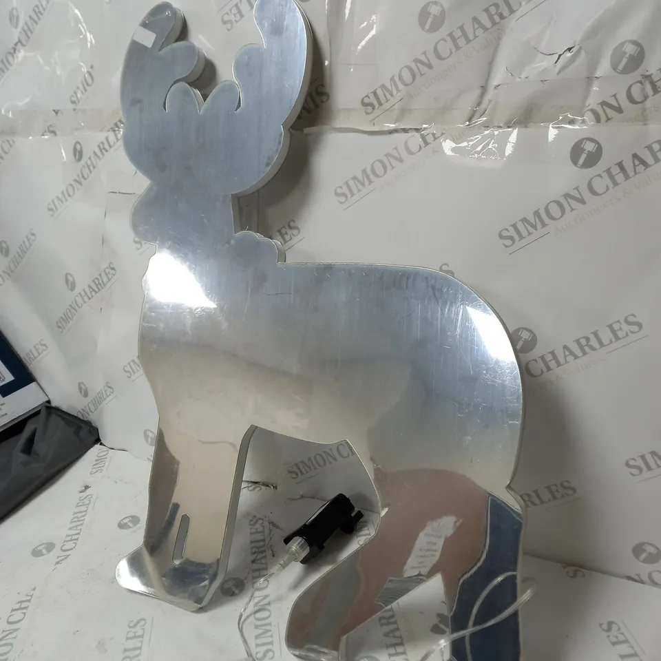 BOXED FESTIVE 60CM REINDEER WITH SCARF INFINITY LIGHT