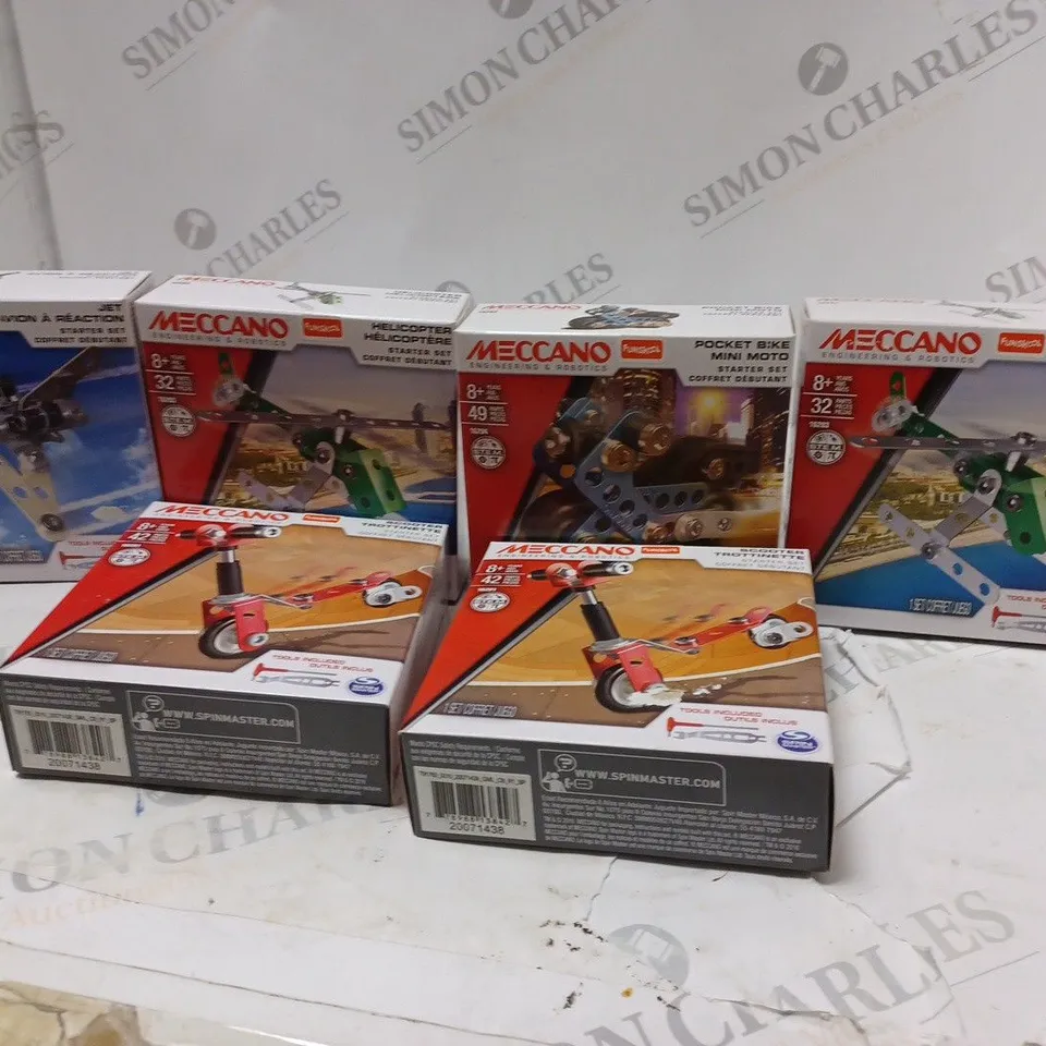 BOXED  6 X MECCANO STARTER SET DRONES 