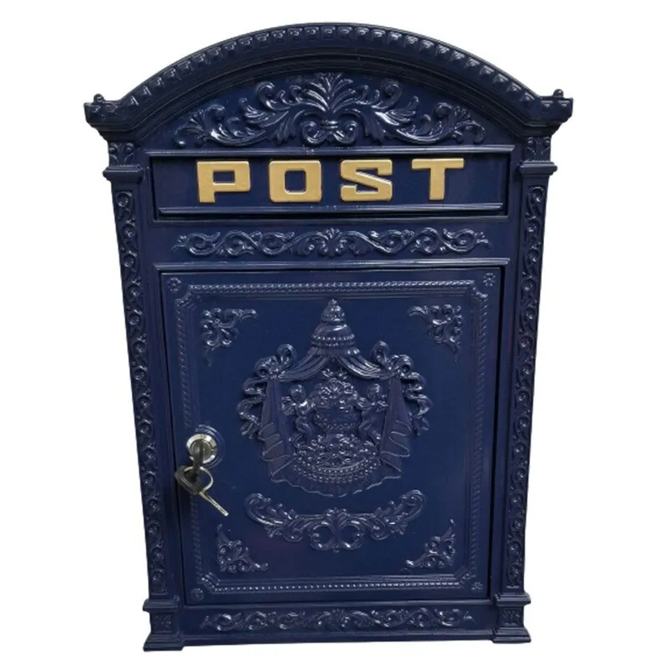 BOXED SARTRE POST BOX WALL MOUNTED TRADITIONAL MAIL LETTER BOX