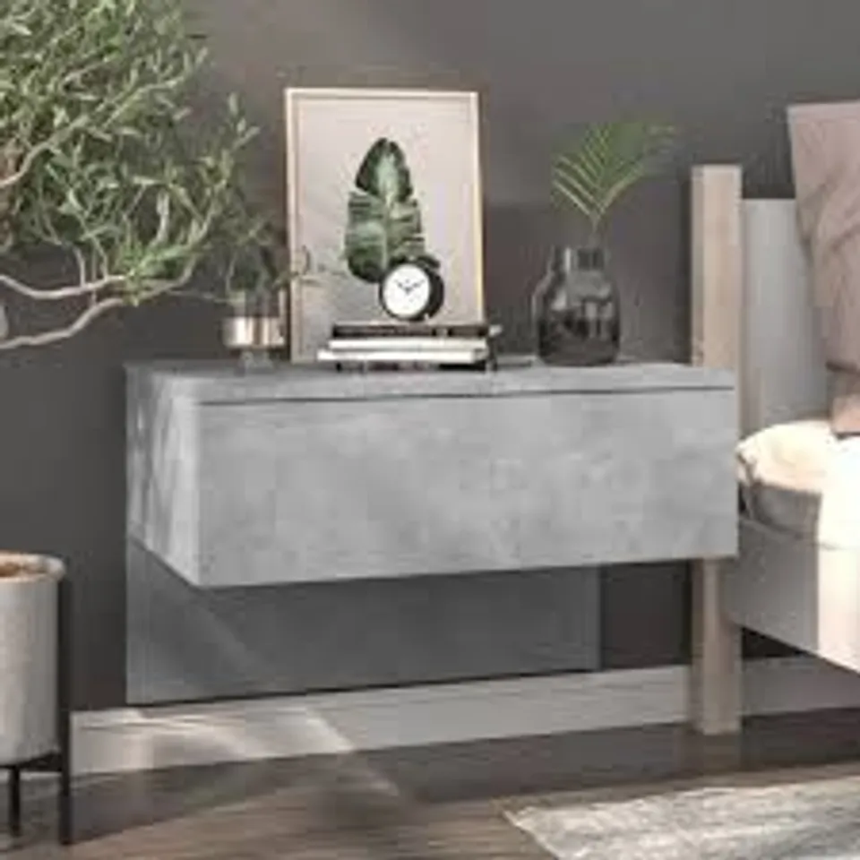 BOXED GOER HANGING TV CABINET 60X30X30 CM - GREY SONOMA (1 BOX) 