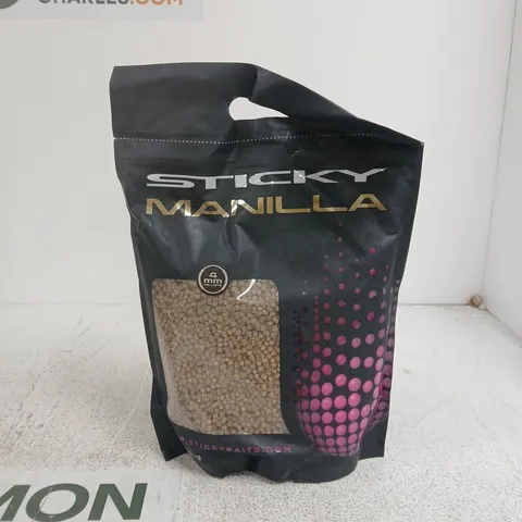 STICKY BAITS MANILLA 4MM PELLETS – CARP FISHING BAIT 2.5KG