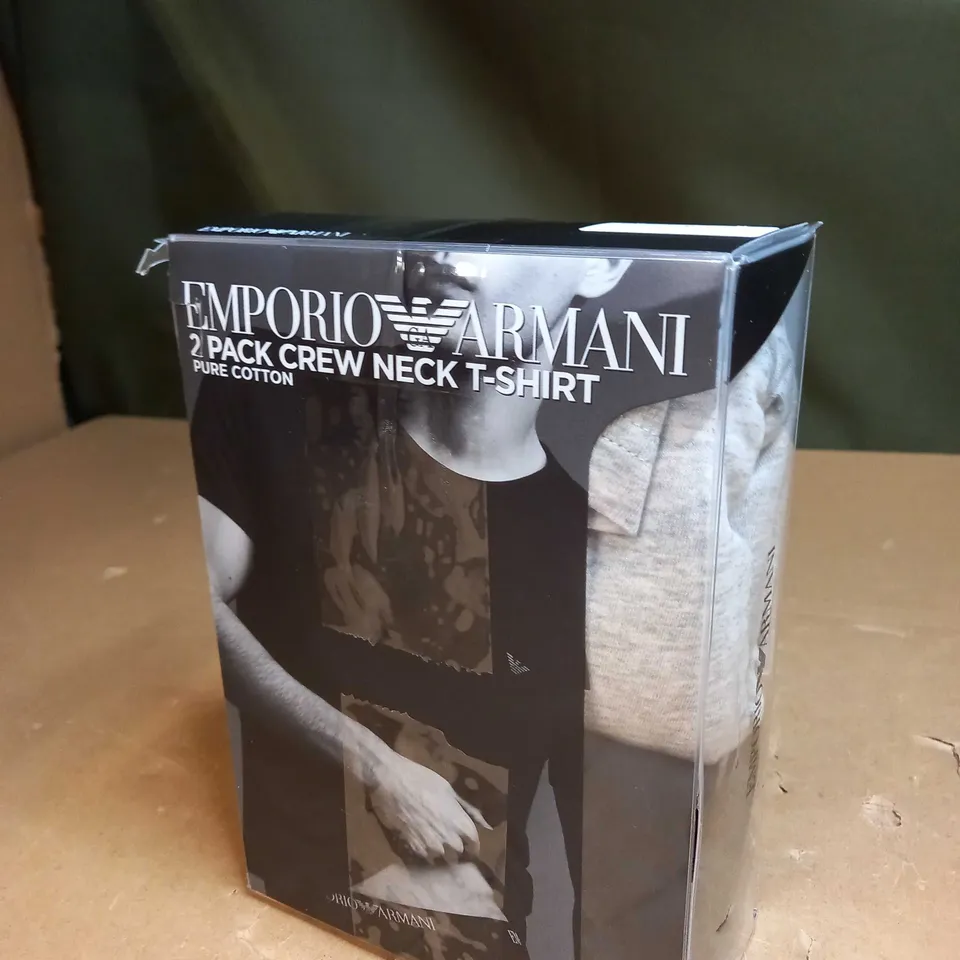 EMPORIO ARMANI 2 PACK CREW NECK T-SHIRT SIZE M