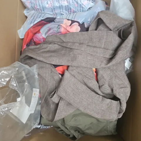 APPROXIMATELY 25 ASSORTED CLOTHING PRODUCTS IN VARIOUS STYLES & SIZES