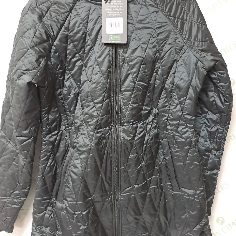 SKETCHERS DIAMOND QUILT JACKETS IN BLACK SIZE M 