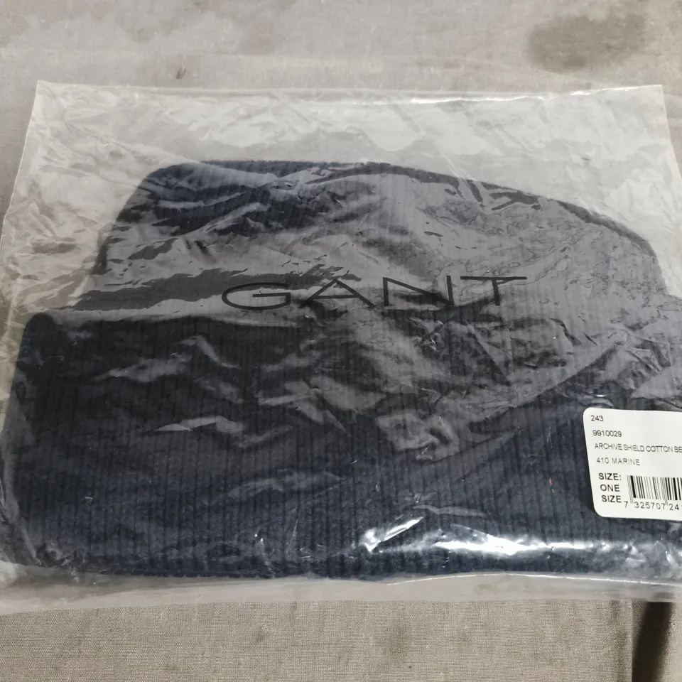GANT ARCHIVE SHIELD COTTON BEANIE – MARINE – ONE SIZE