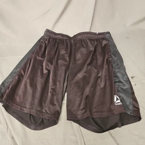 REEBOK MENS ACTIVE SHORTS IN DARK BROWN SIZE XL