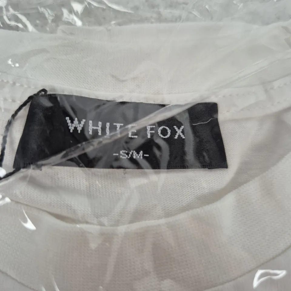 WHITE FOX - FROM THE ARCHIVES MILA OVERSIZED TEE – WHITE, S/M