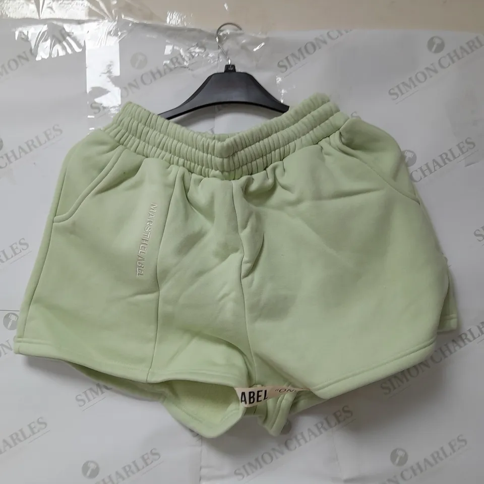 MARSTHELABEL THE ESSENTIALS SHORTS IN SAGE SIZE L