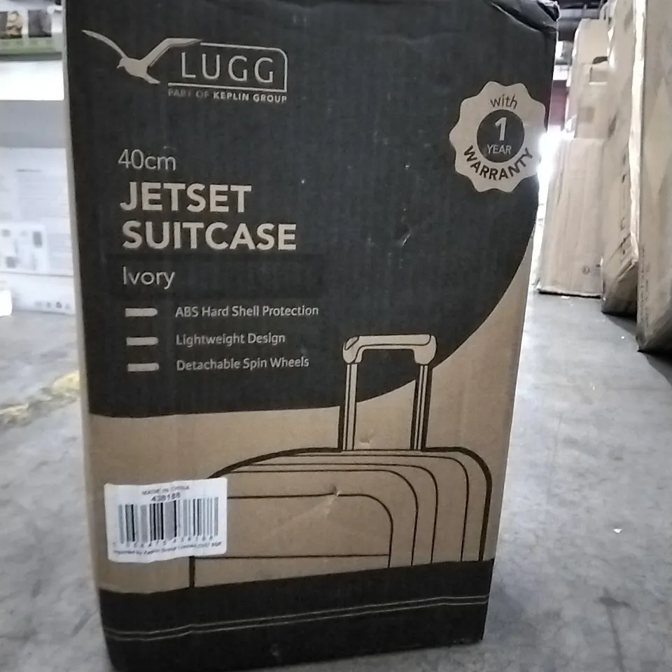 BOXED 40CM JET-SET SUITCASE IVORY