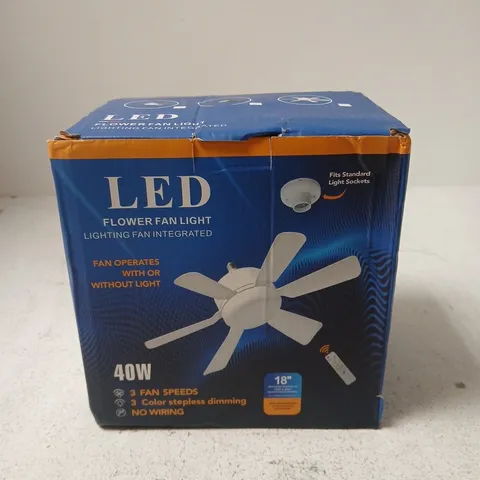 LED FLOWER FAN LIGHT WITH REMOTE – 40W